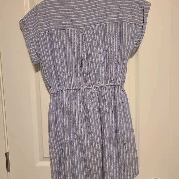 Blue and White Striped Japna Dress - Picture 2 of 3